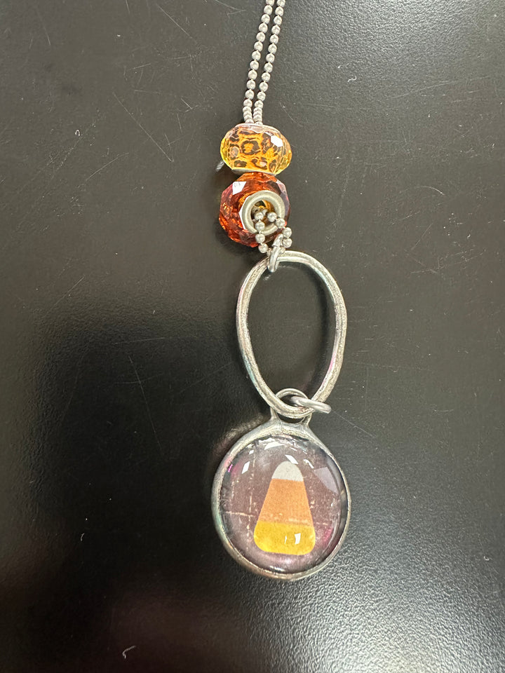Art by Amy Halloween Ball chain Necklace