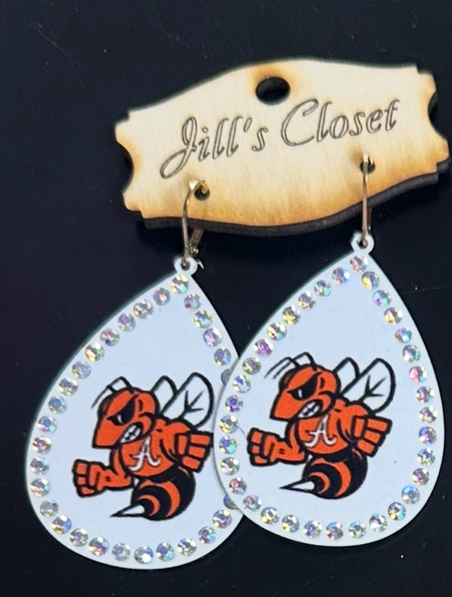 School Spirit Bling Earrings