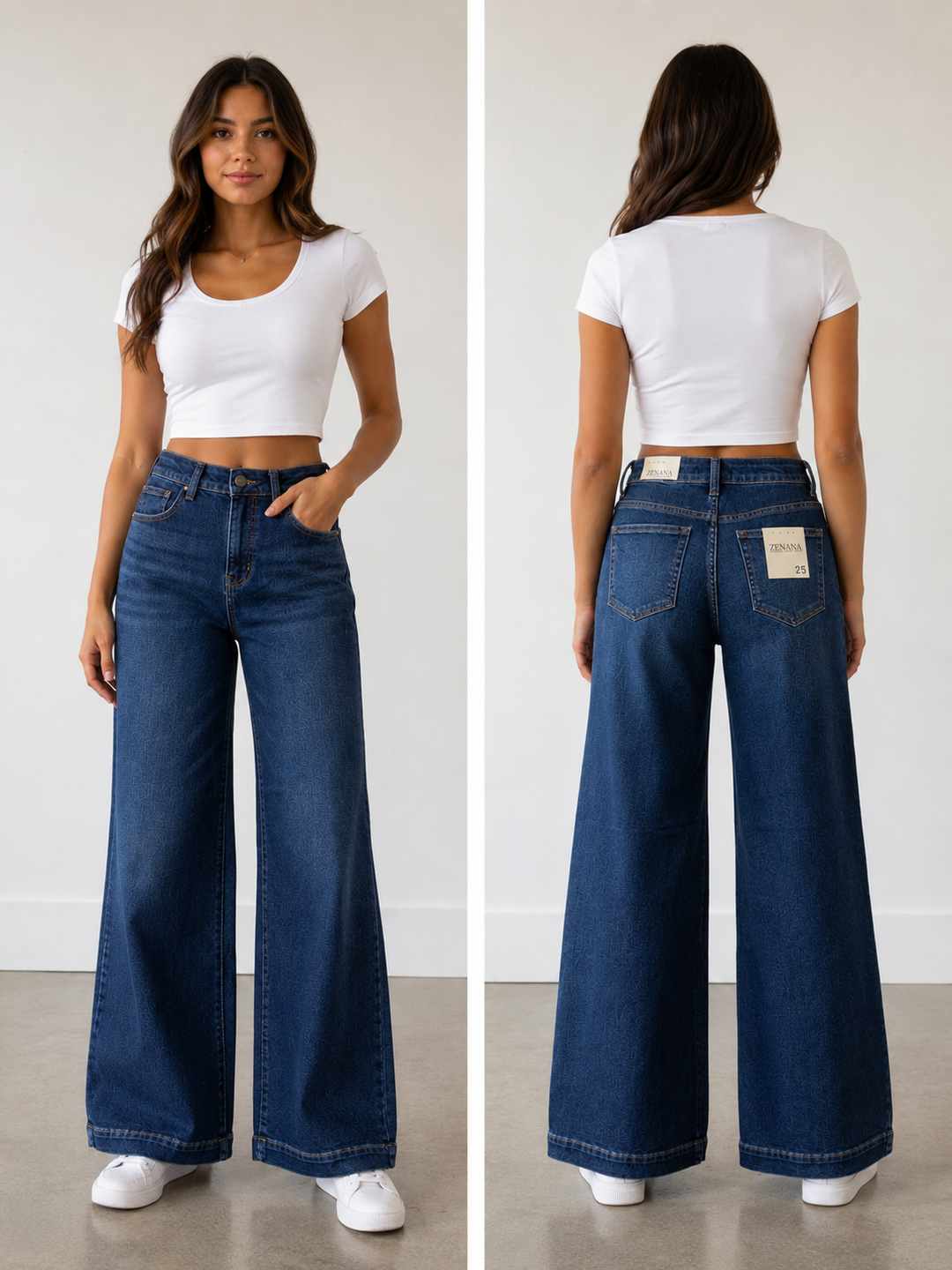 Midnight Stroll Wide-Leg Jeans