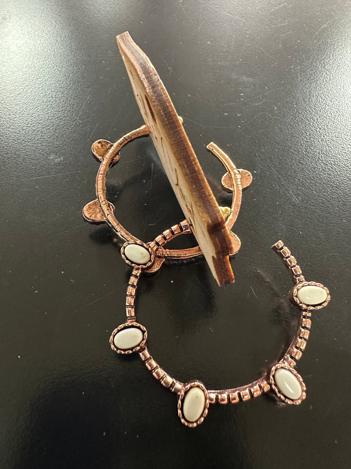 Copper Hoop Earrings