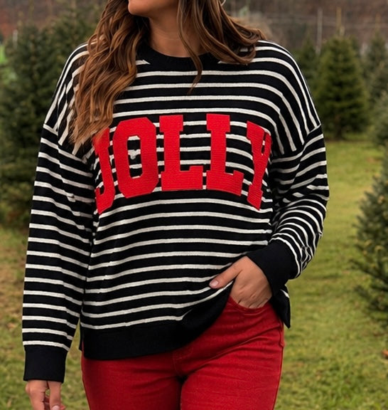 Striped MERRY Cloudy Knits
