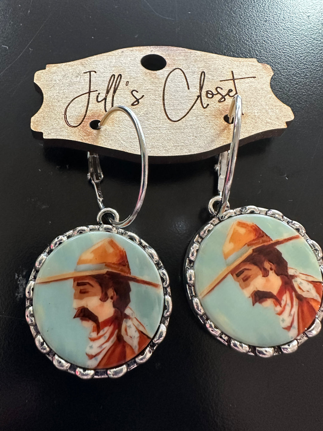 Vintage photo Western Earrings