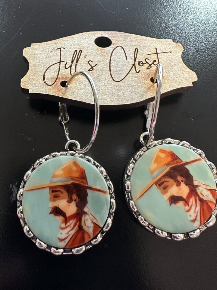 Vintage photo Western Earrings