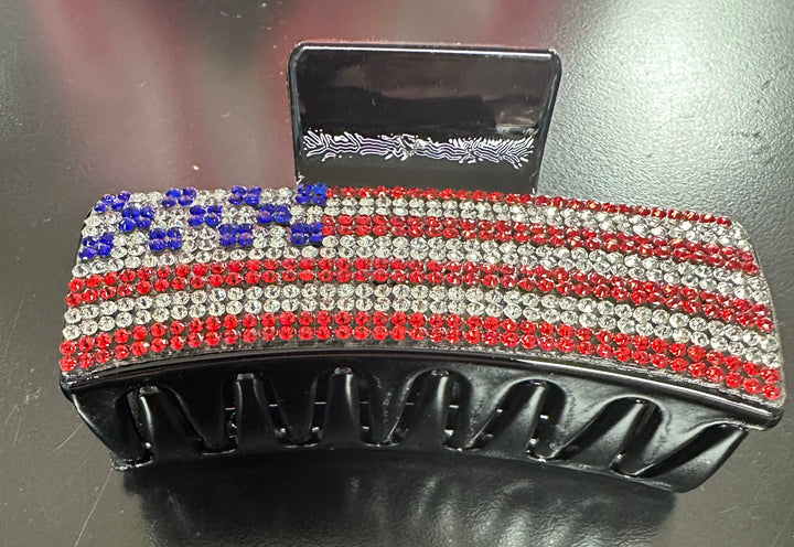 Patriotic Sparkle Hair Clips