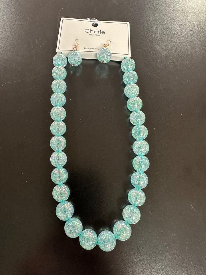 Jenny’s Crystalized Beaded Necklace Set & Bracelets