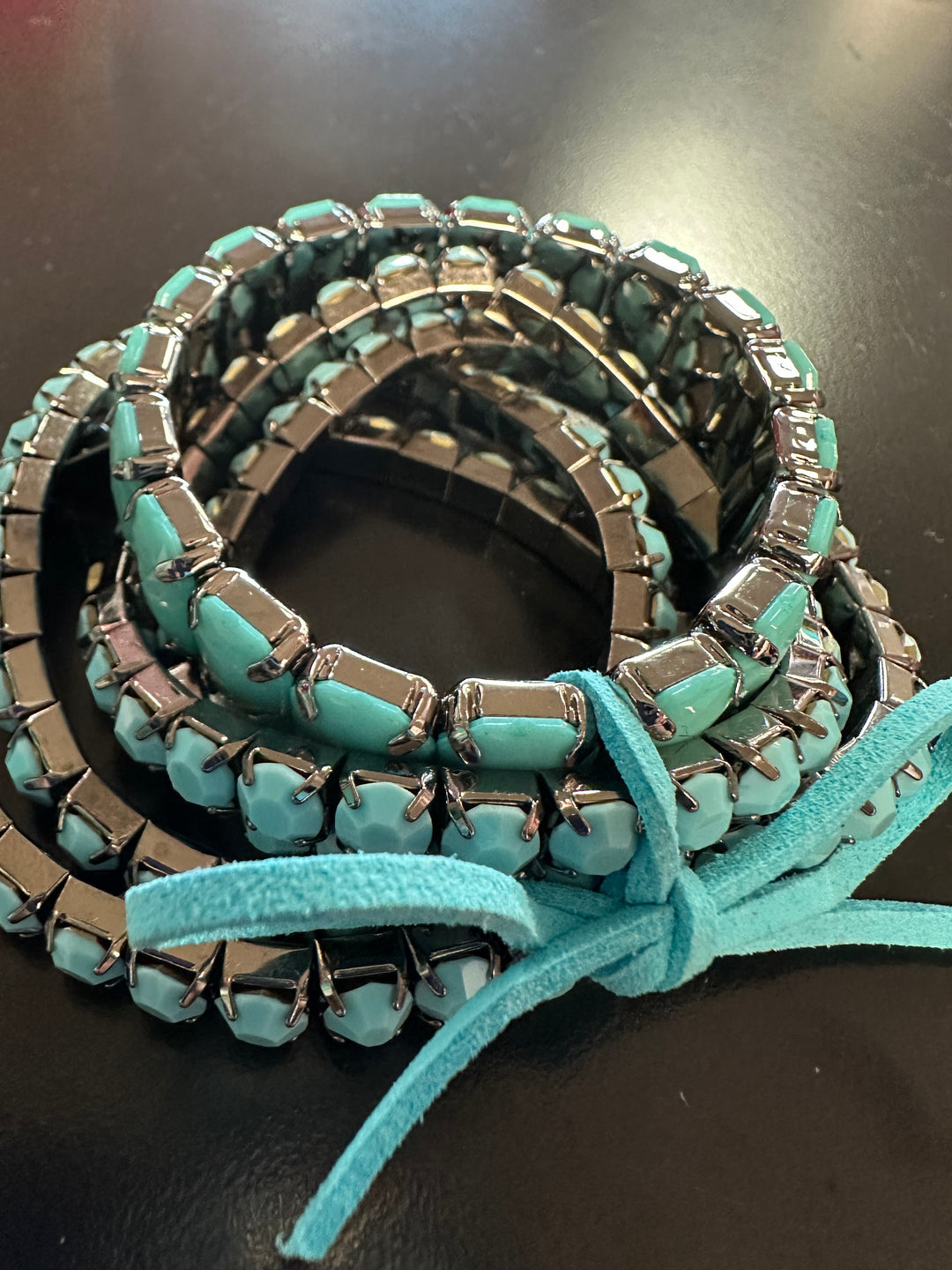 Rhinestone Bracelet 5 Stack