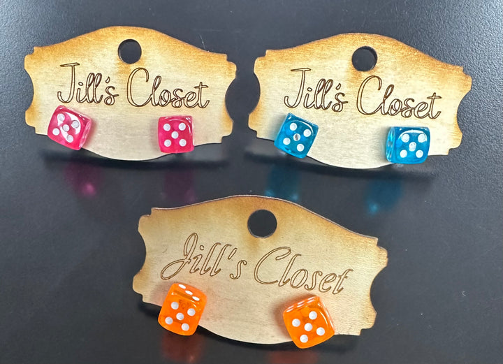 Dice Stud Earrings