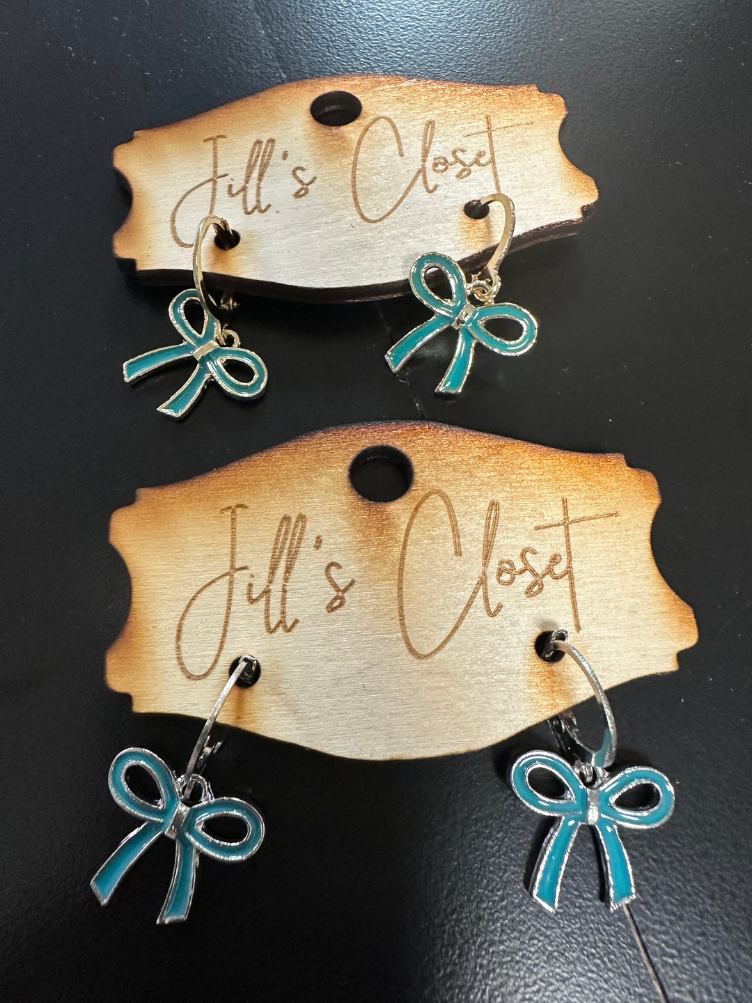 Bow Hoop Earrings