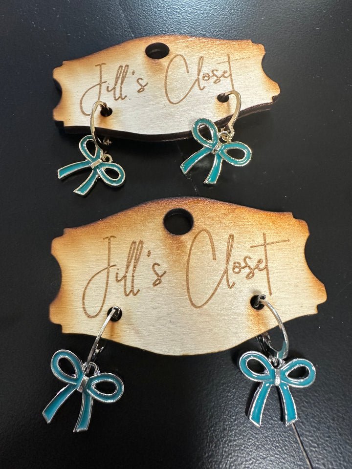 Bow Hoop Earrings