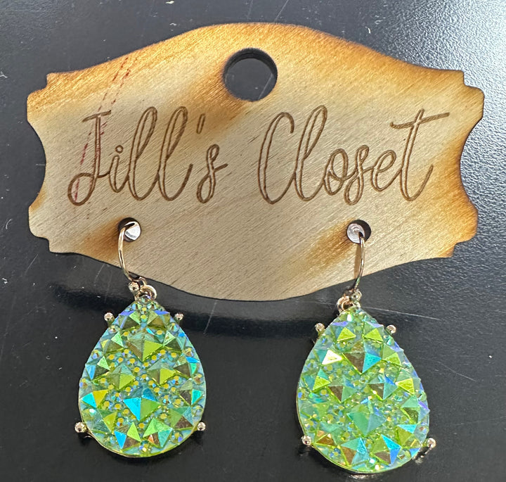 Teardrop Bling Earrings