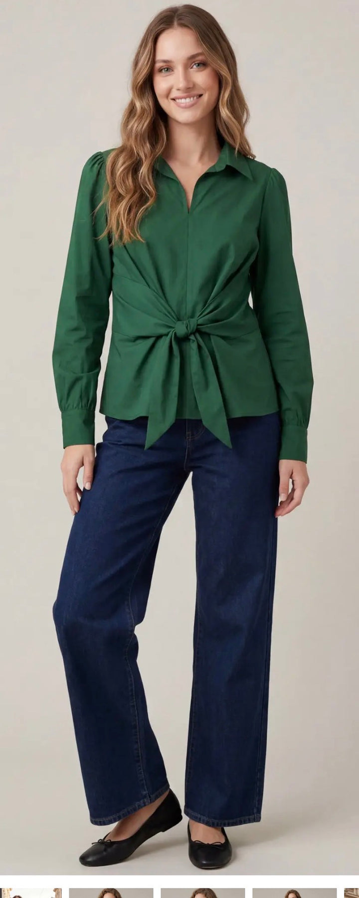 Jennifer’s Front-Tie Blouse