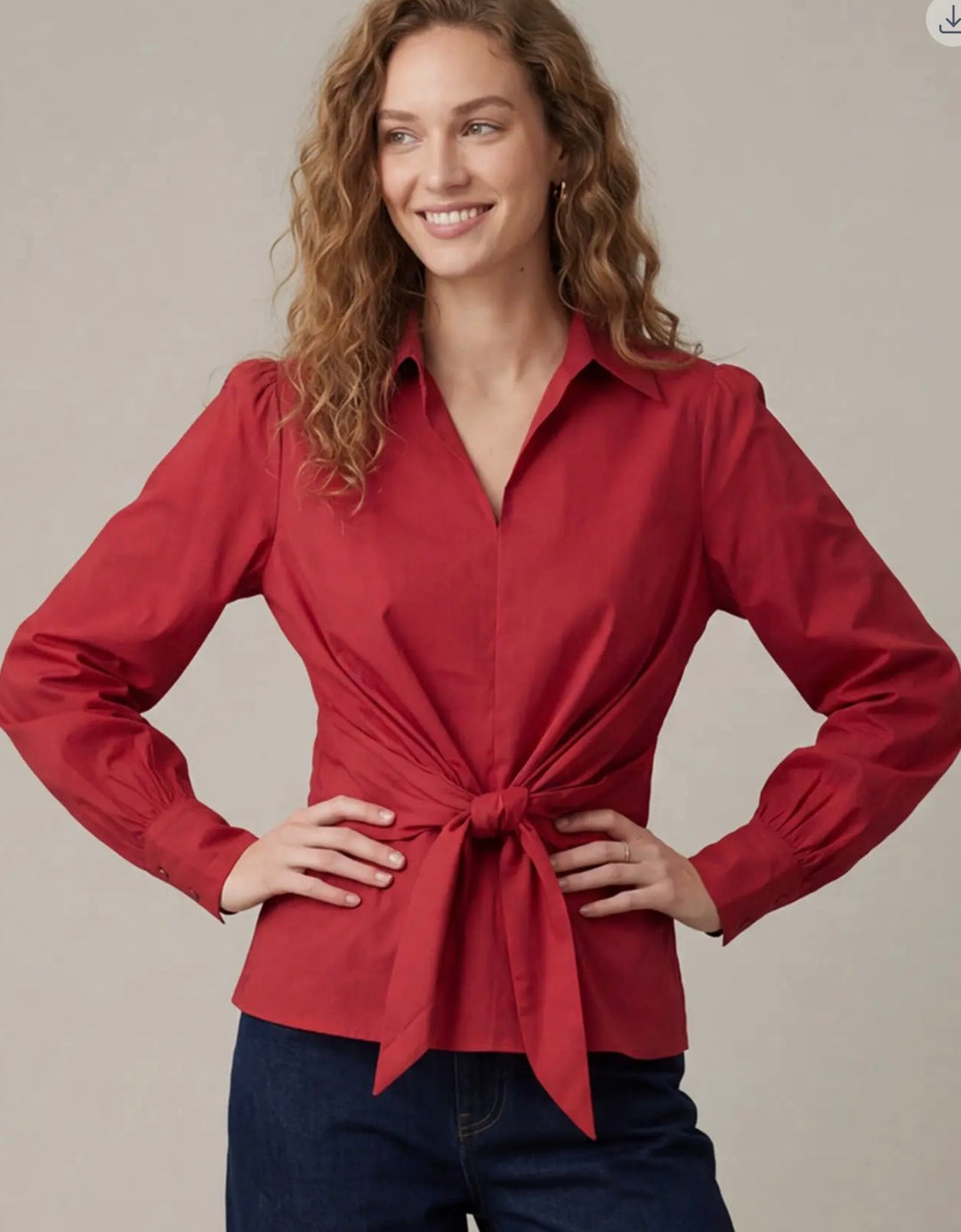 Jennifer’s Front-Tie Blouse