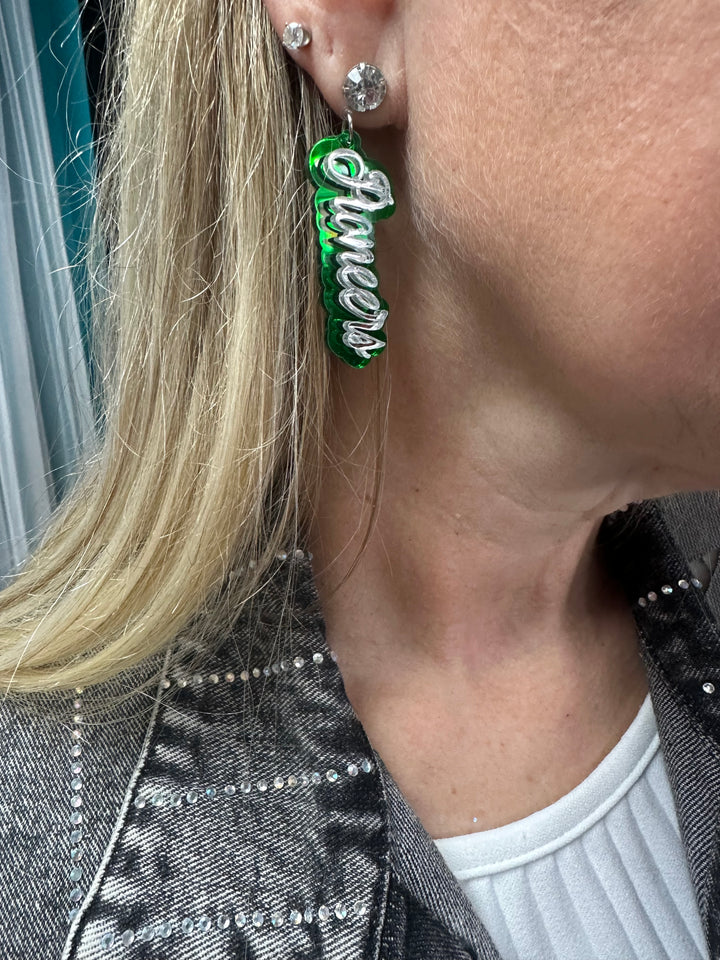 Rhinestone Mascot earrings