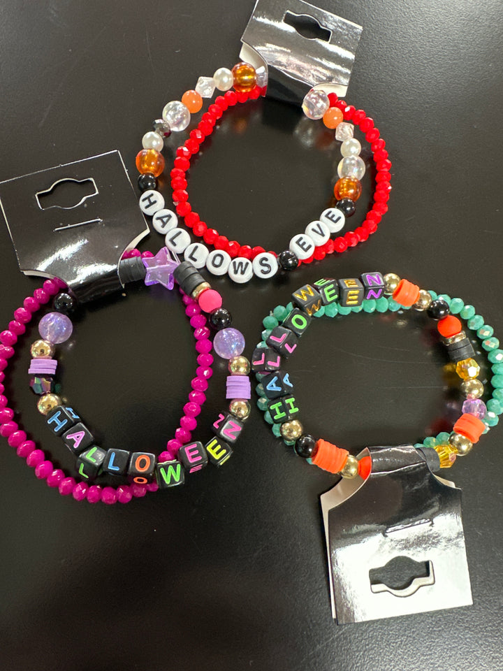 Halloween “Words” Bracelet pair