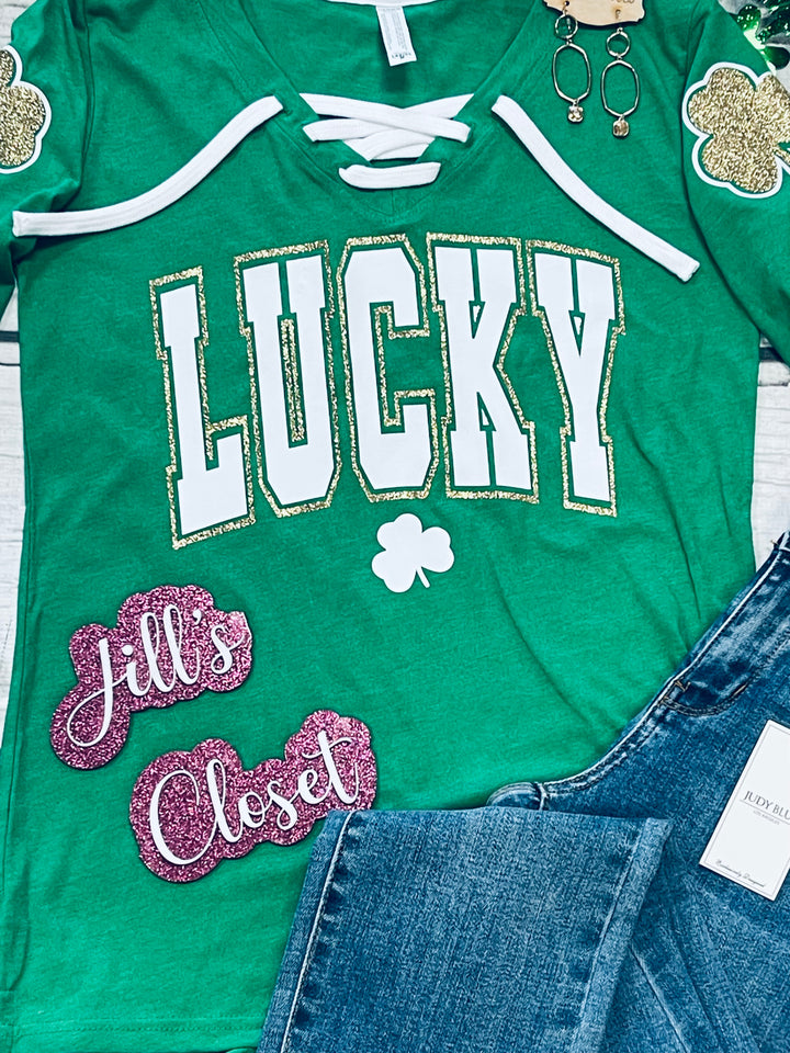 Glittered Lucky Top