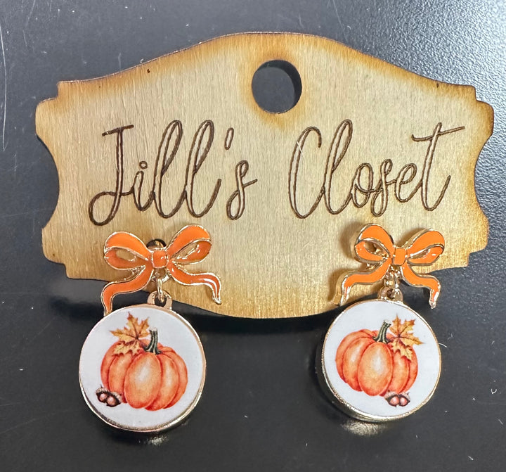 Thanksgiving Bow Earrings