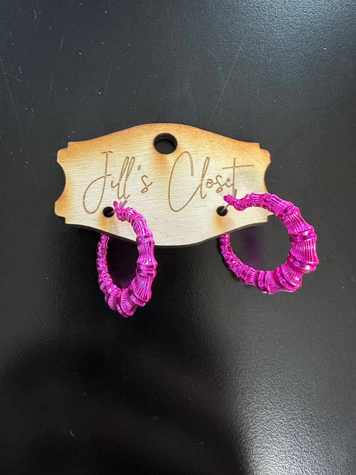 Metallic Hoop Earrings