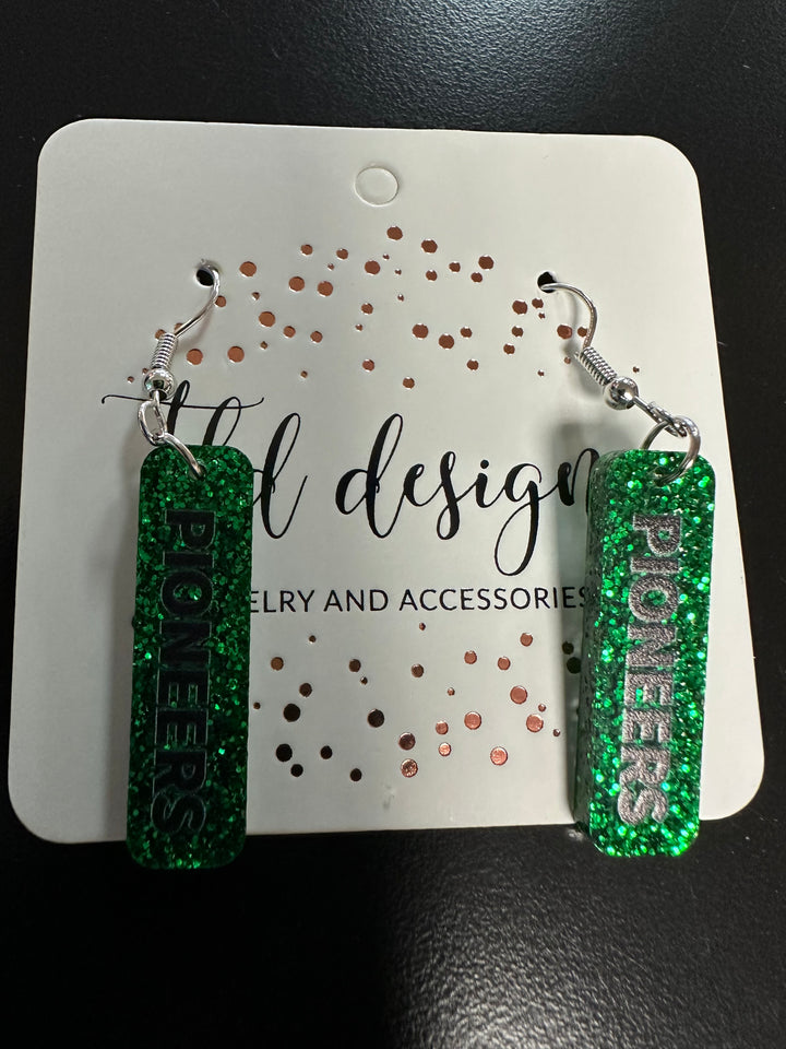 Game Day Sticks School Earrings