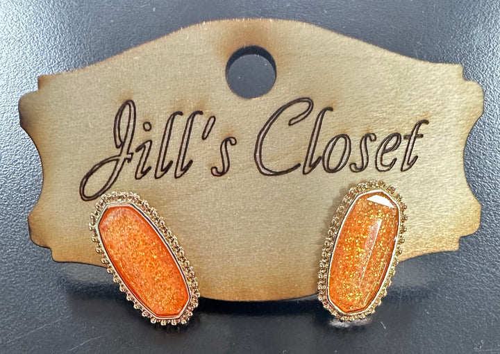 Glitter Stud Earrings