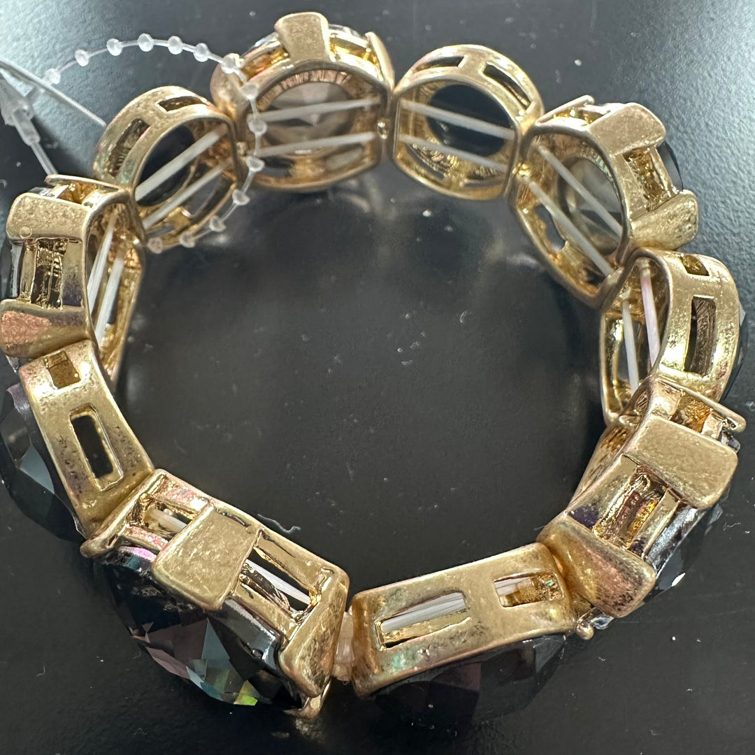 Lg. faceted Rd. stone Bracelets