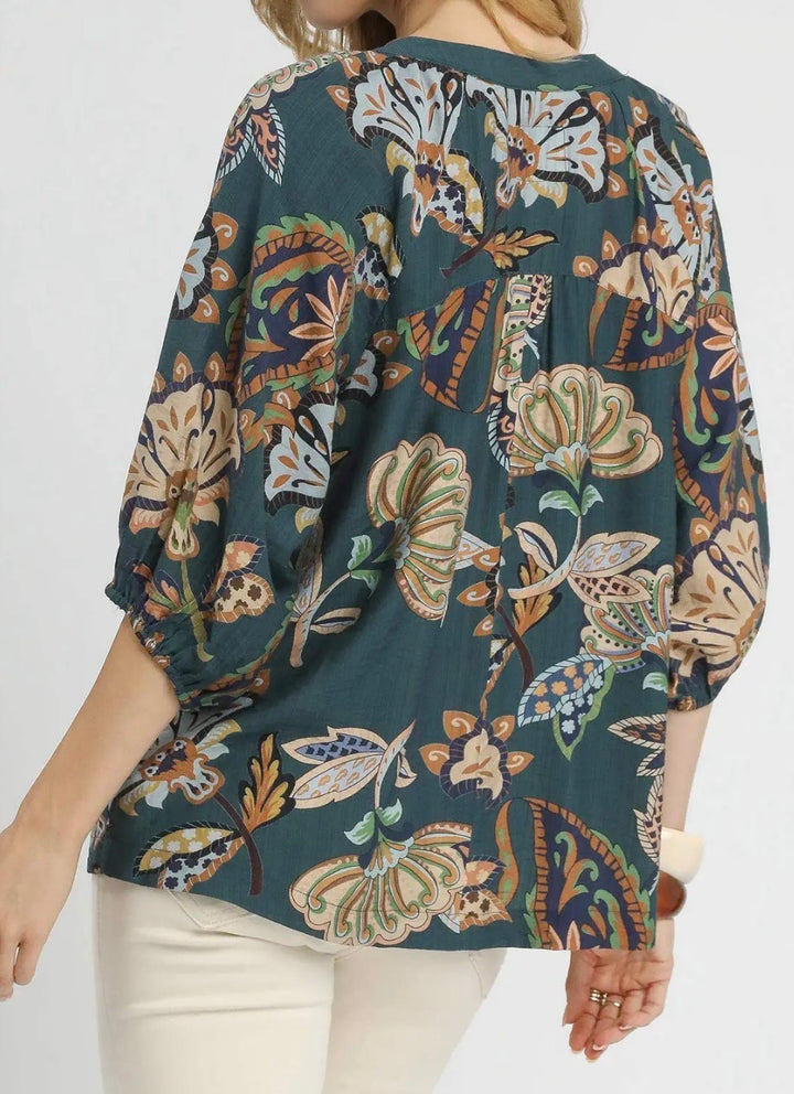 Boho Paisley Blouse
