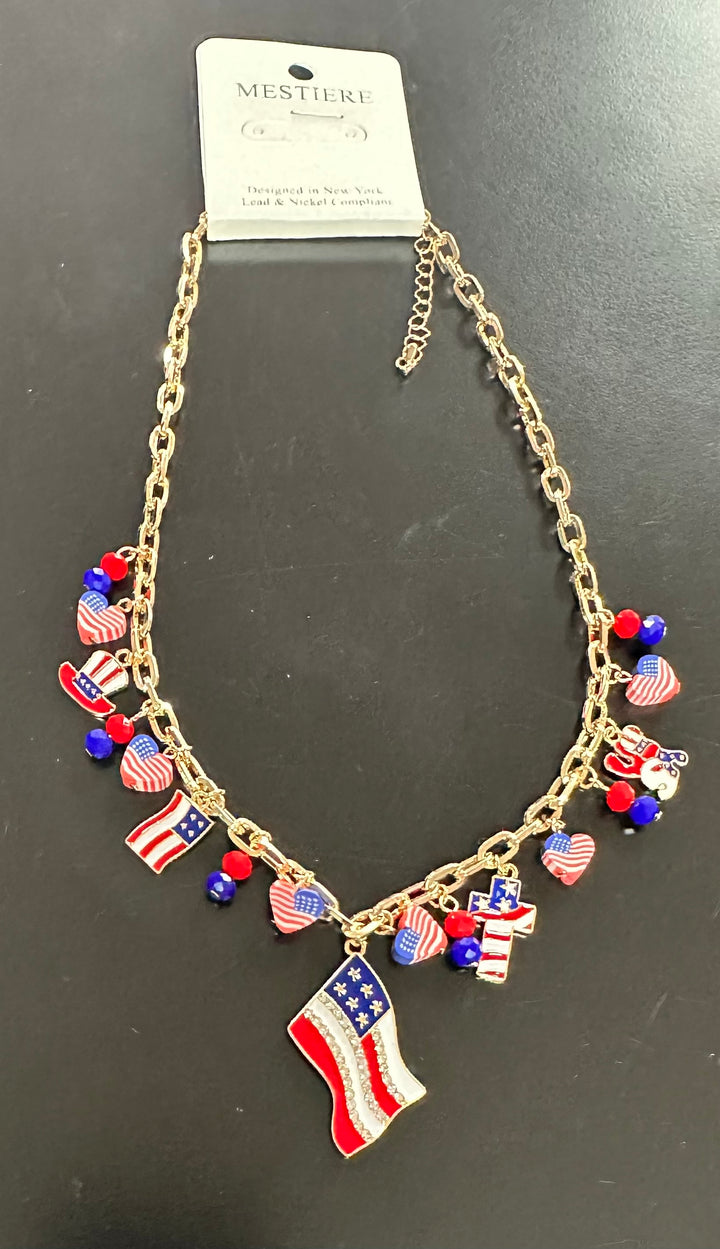 Patriotic Charm Necklace