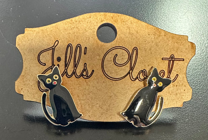 Kitty Cat Stud Earrings