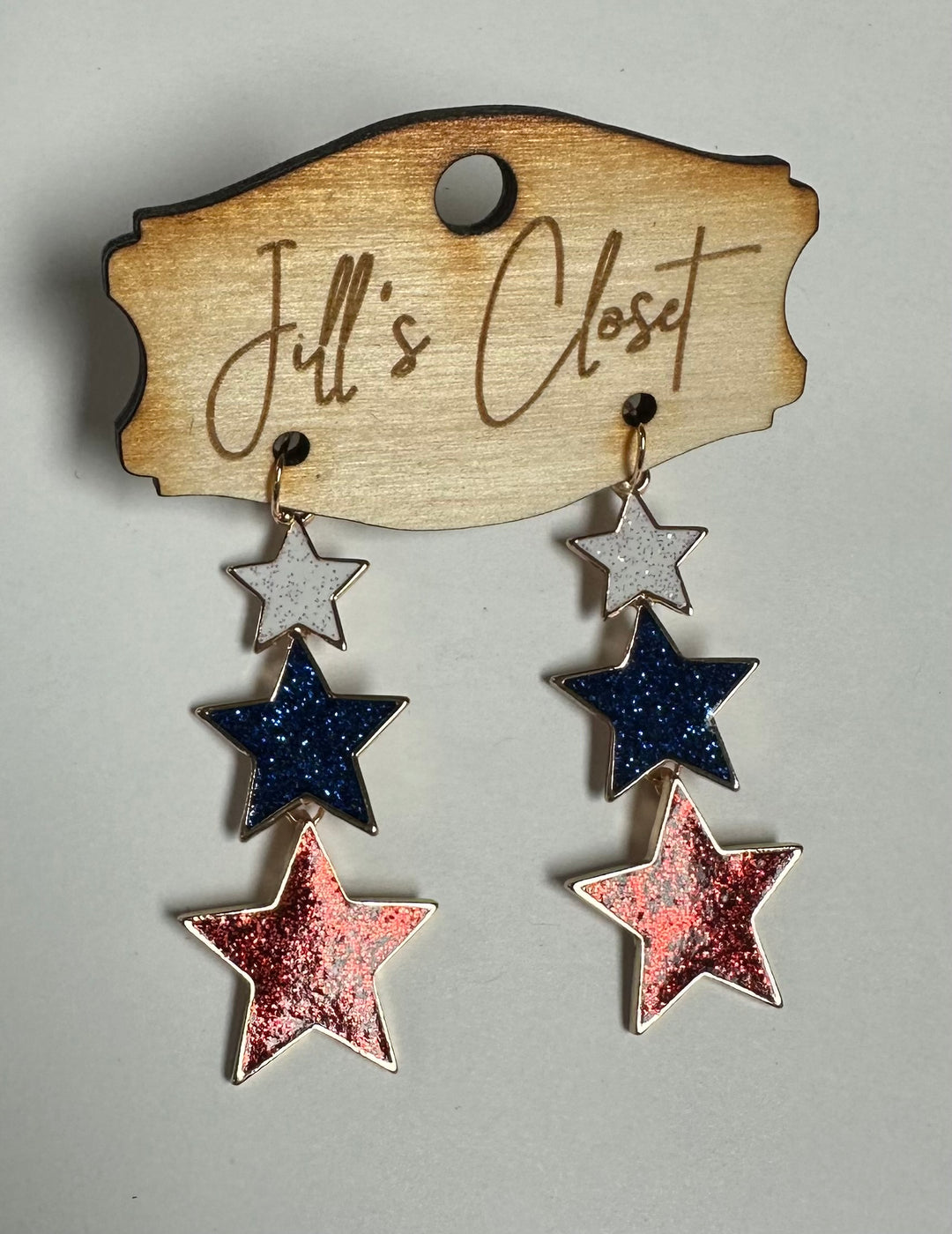 Patriotic Star earrings