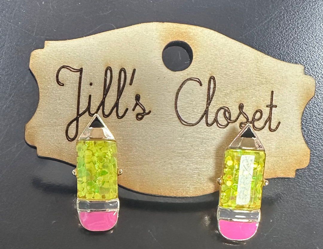 Teacher Pencil Earrings