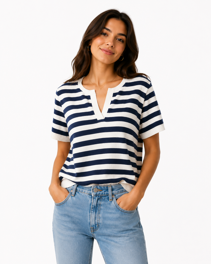 Harbor Breeze Striped Knit Top