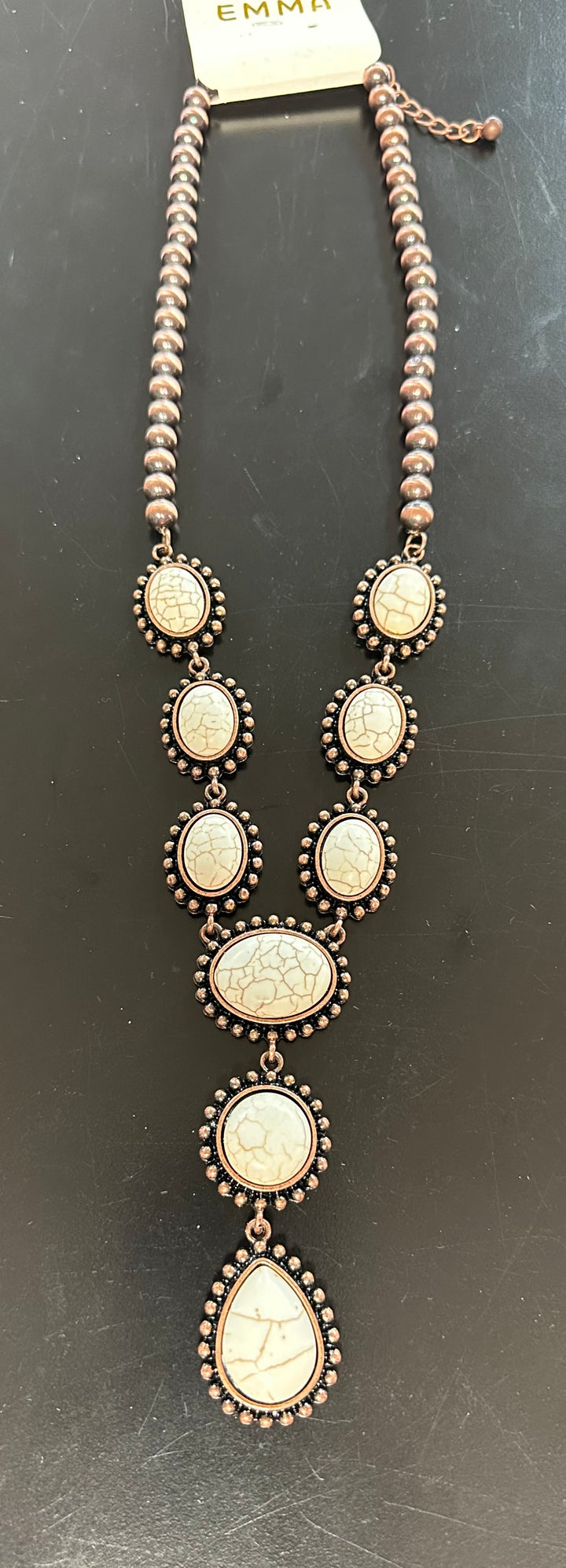 Lariat White Buffalo Necklace