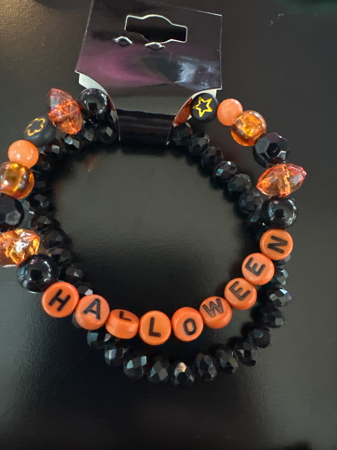 Halloween “Words” Bracelet pair