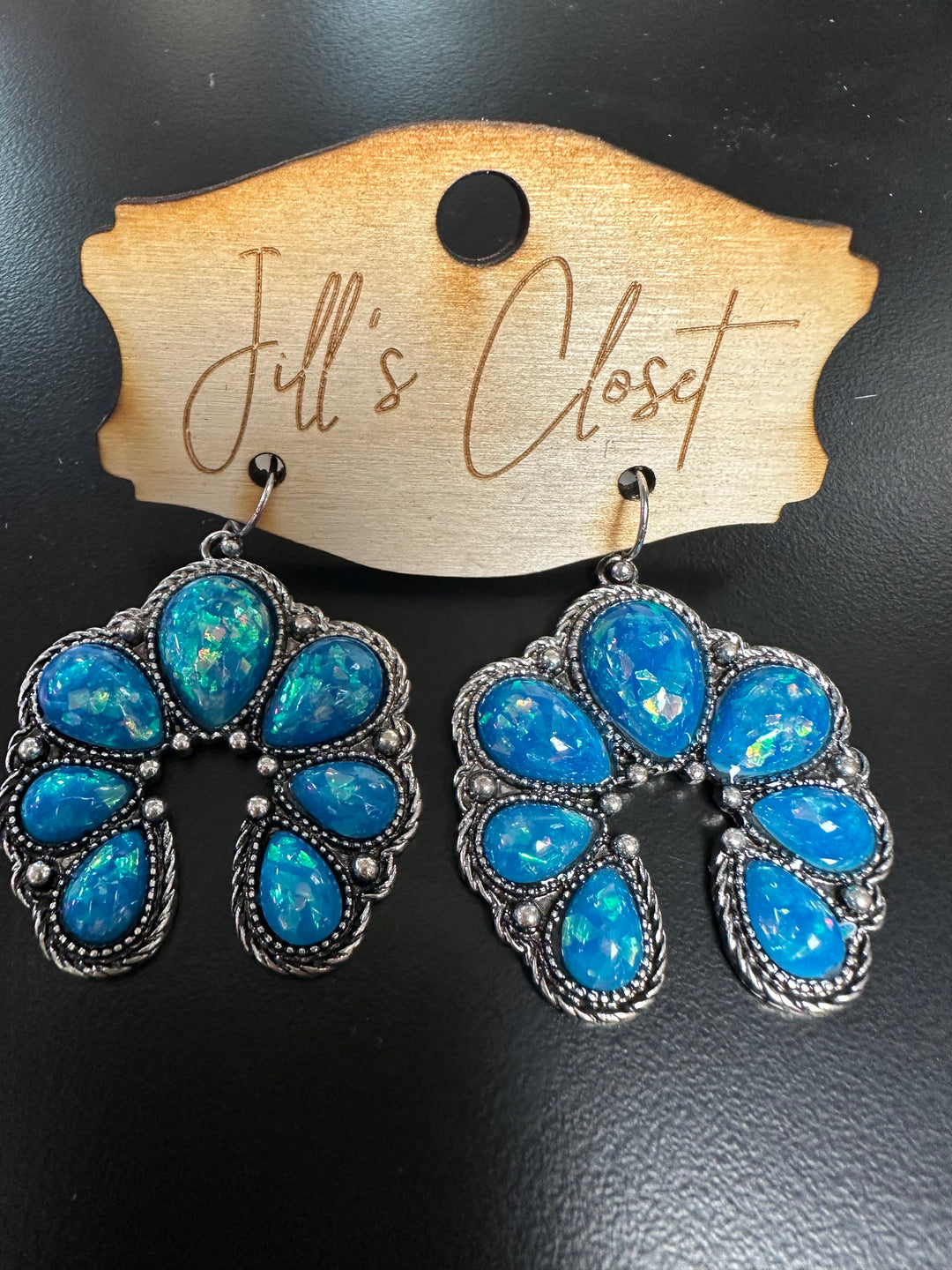 Pink or Blue Naja earrings