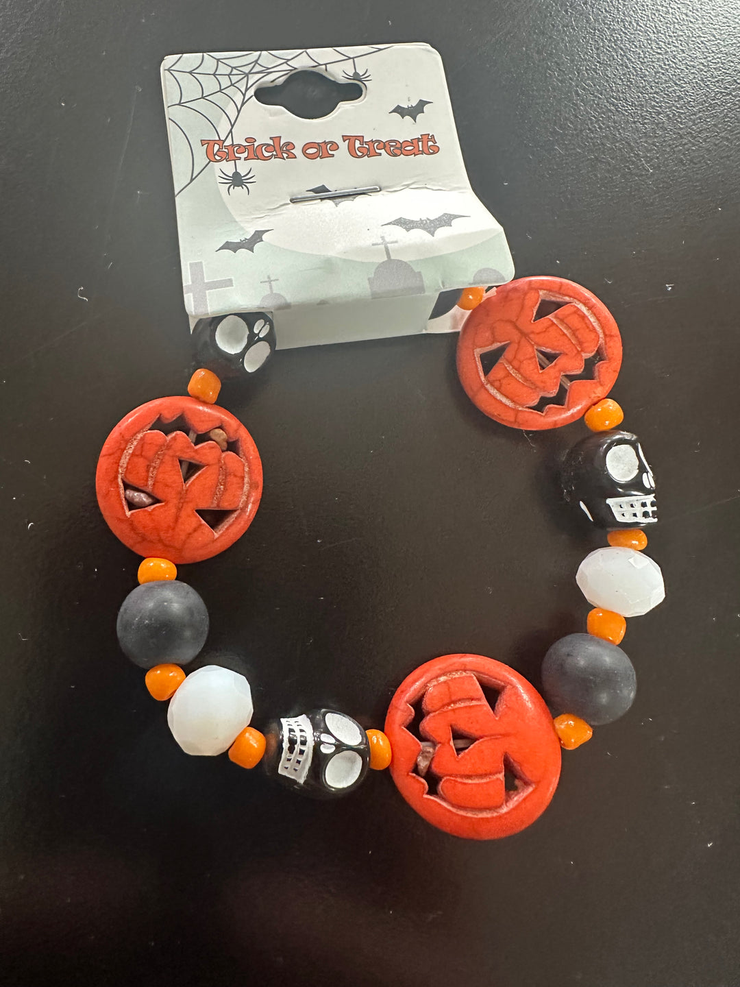 Halloween Beaded Charm Bracelets