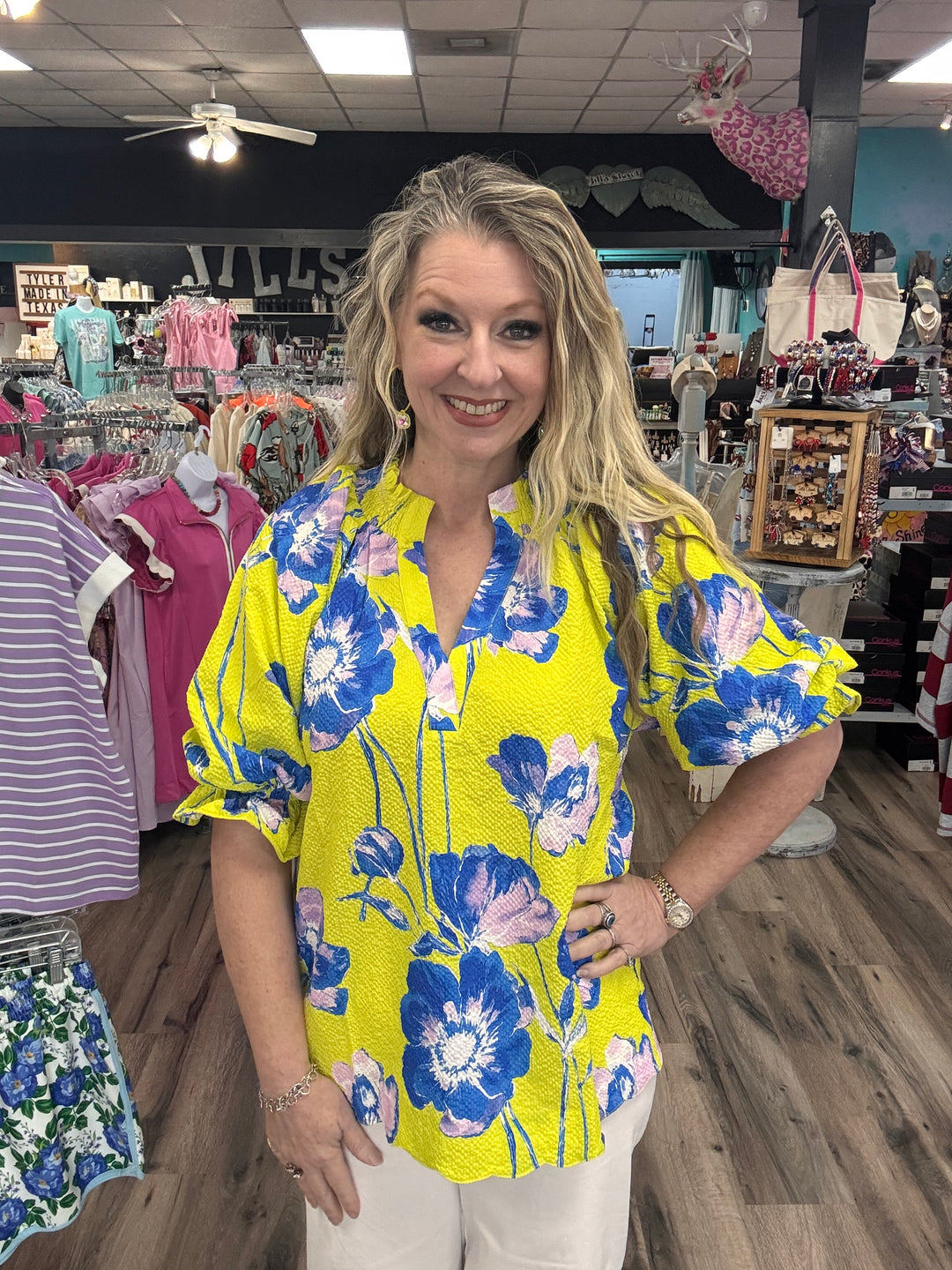 Sunshine & Sapphire Blouse