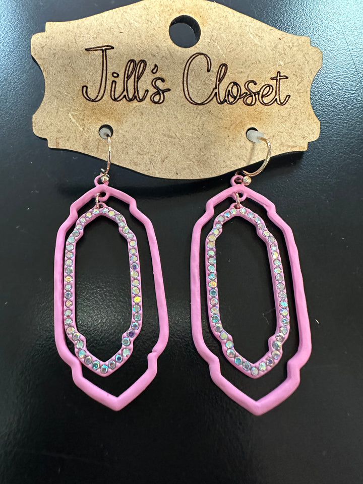 Double Drop Bling Earrings