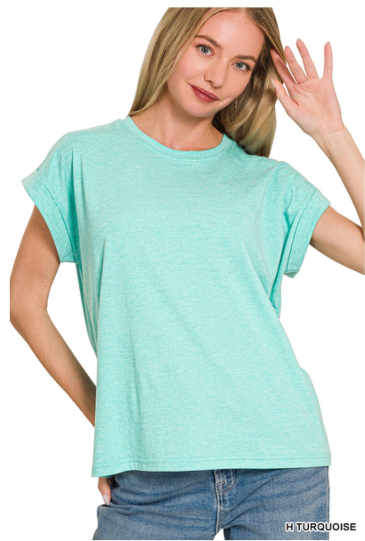 Folded Sleeve T-Shirt