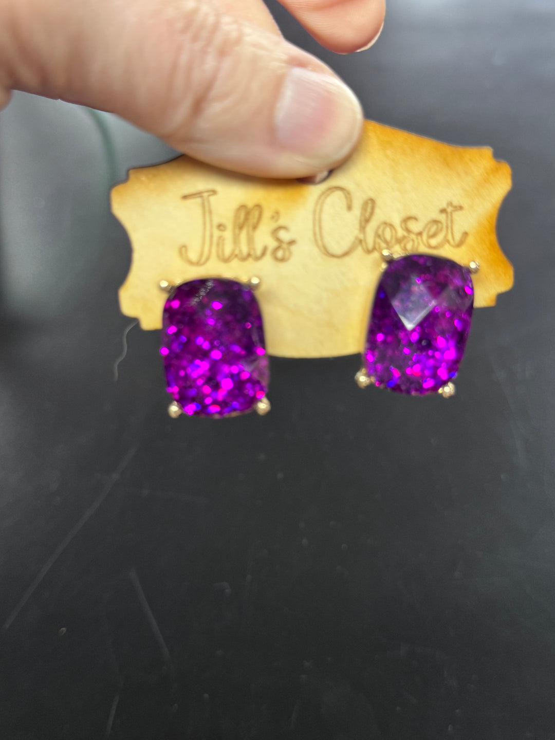 Color Pop Faceted Stone Stud Earrings