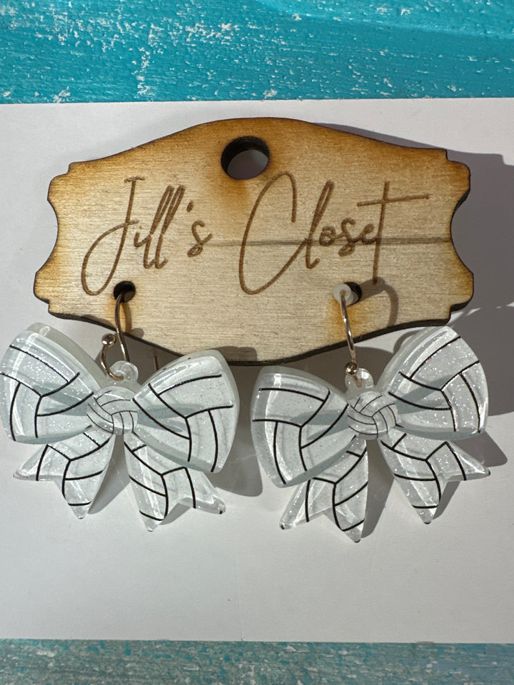 Small Sports Bow earrings