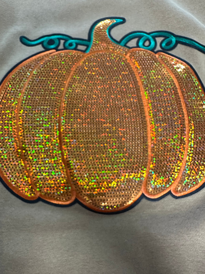 Sequin Pumpkin Sweatshirt