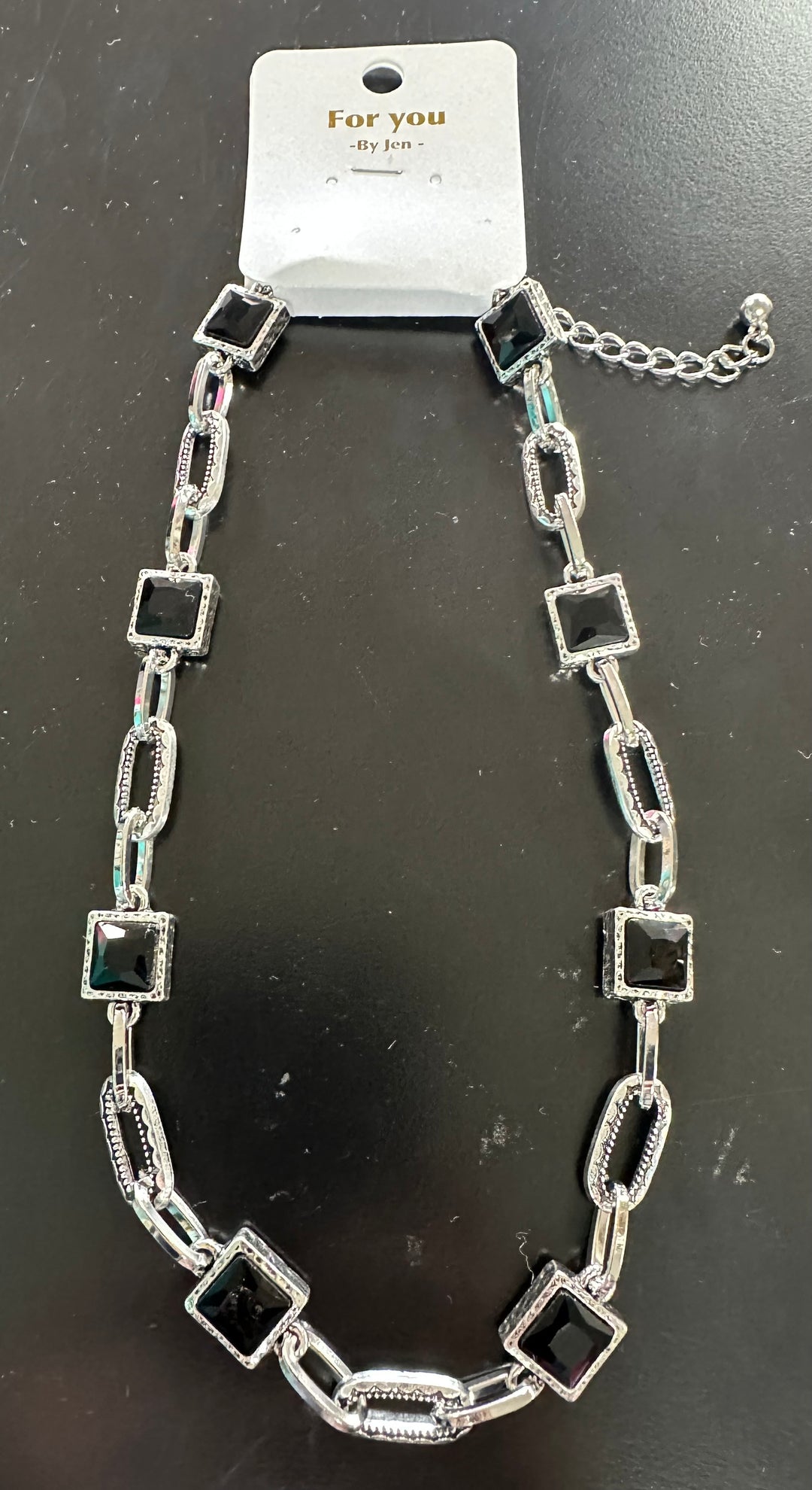 Bling & Chain Necklace