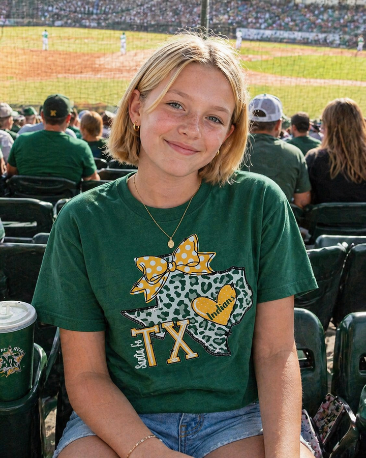 Doodle Texas Indians tee