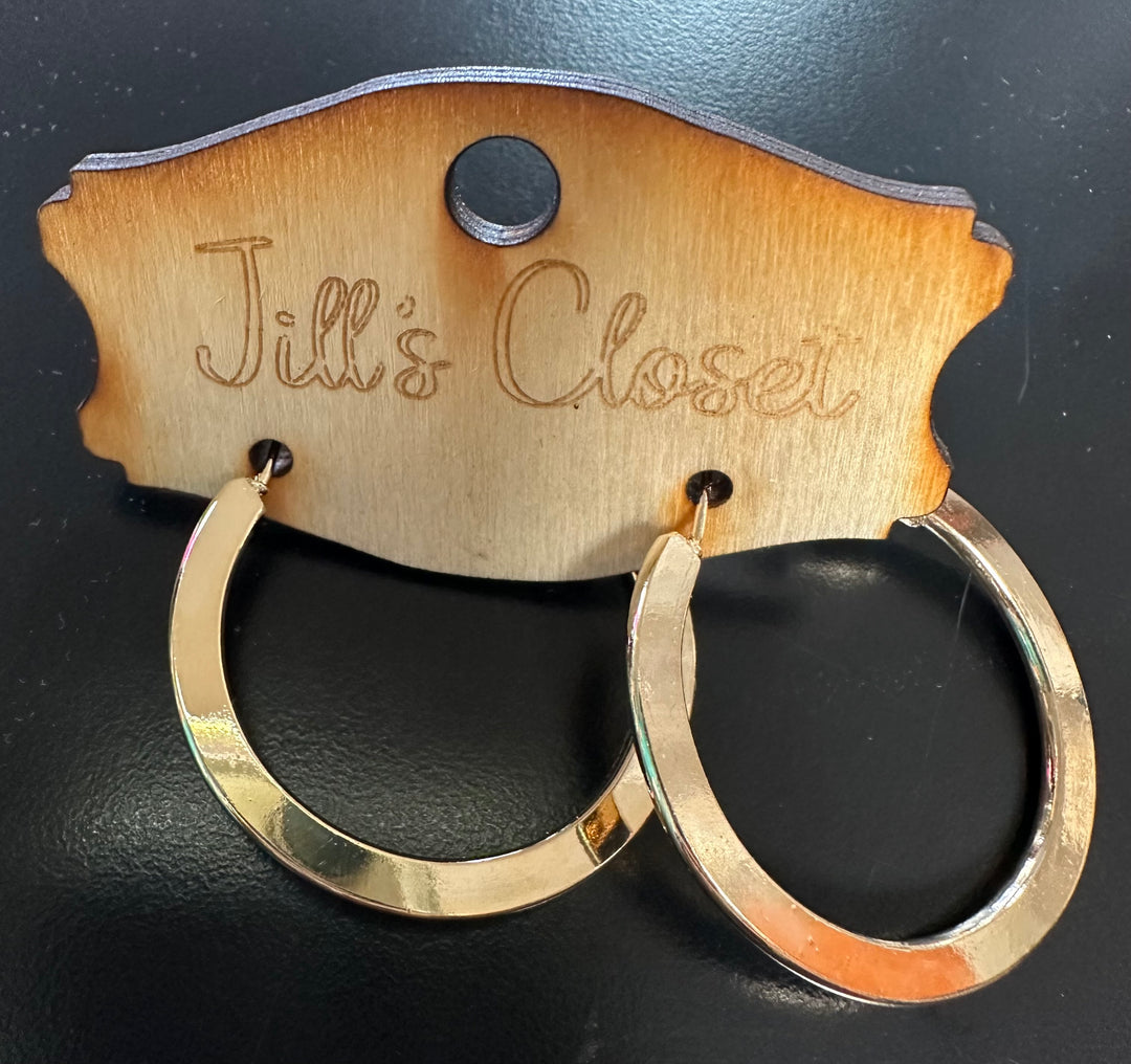 Flat Hoop Earrings
