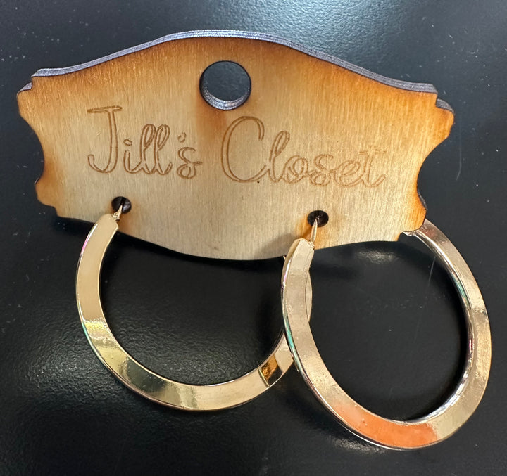 Flat Hoop Earrings