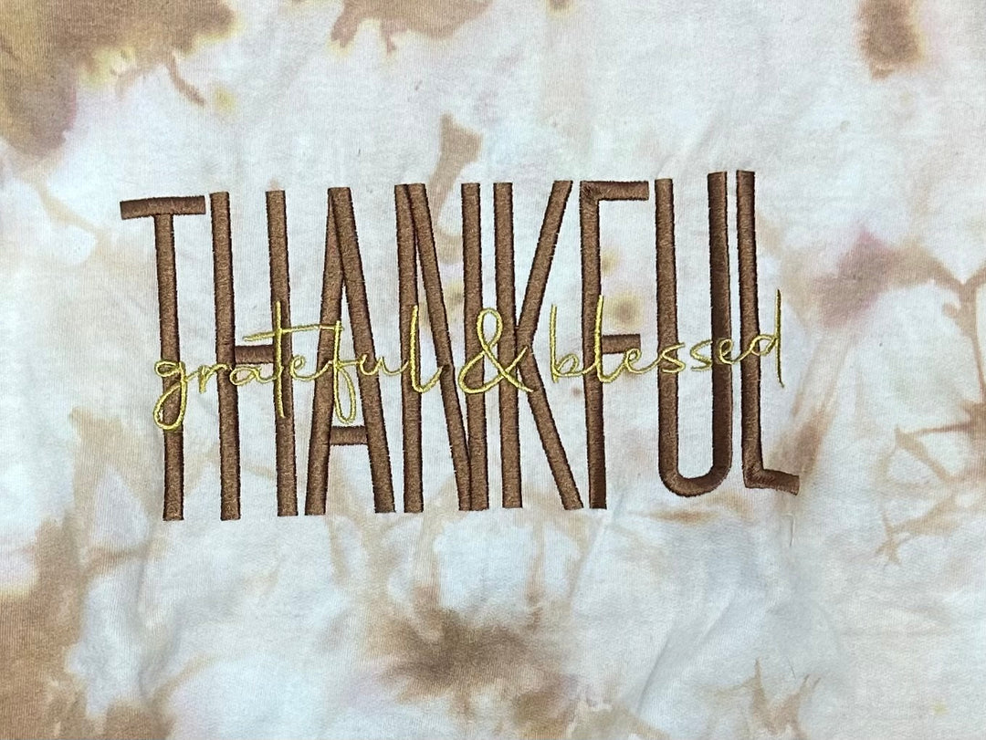 Thankful Embroidered Sweatshirt