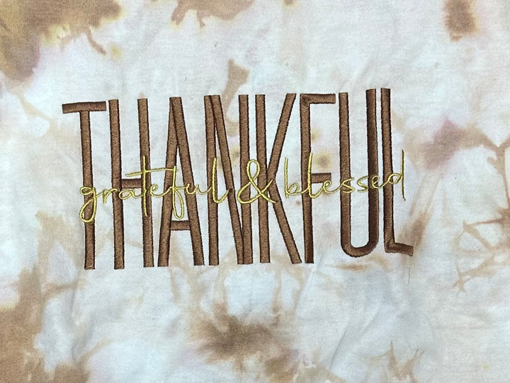 Thankful Embroidered Sweatshirt