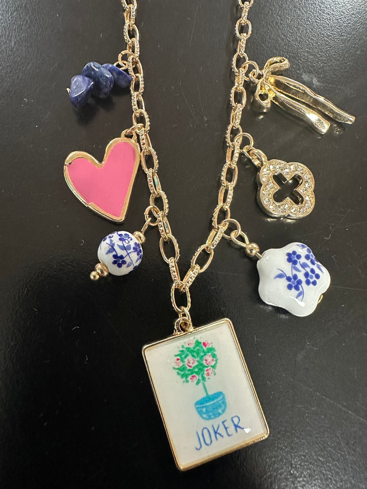 Mahjong Necklace or Earrings