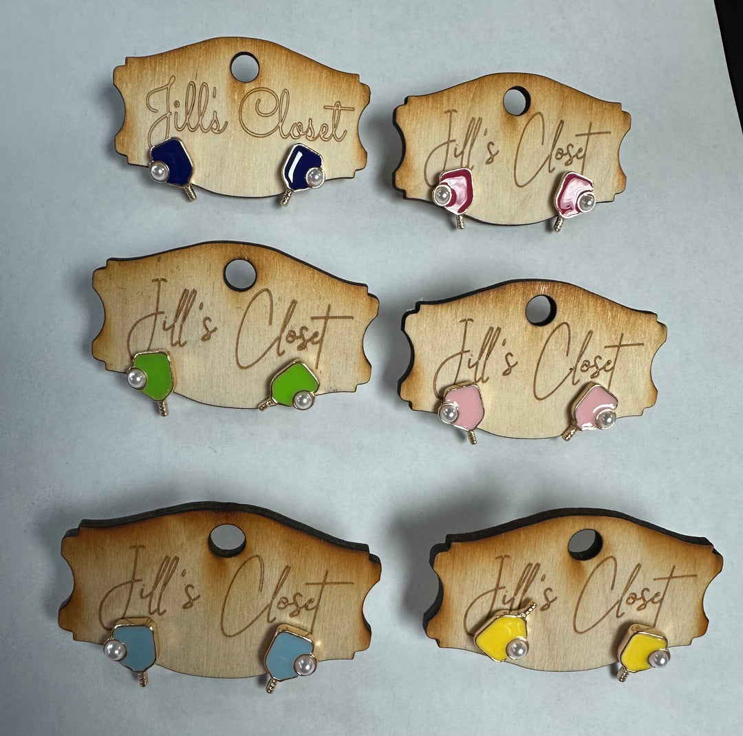 Pickleball Stud Earrings