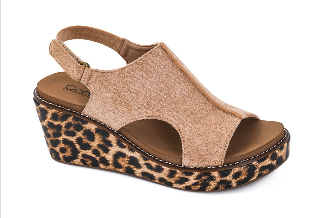 Corky’s Carmel Leather Combo Shoes