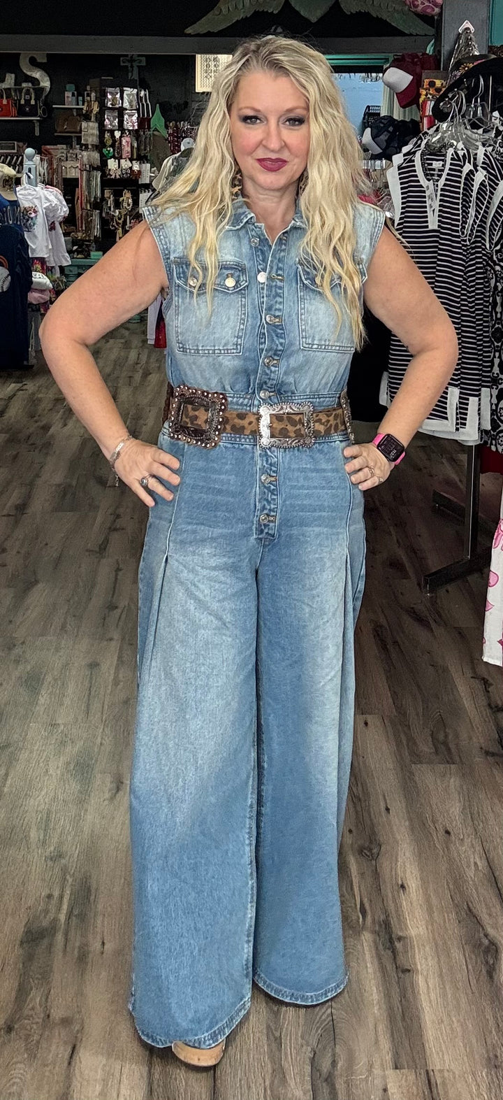 Kerri’s Denim Jumpsuit